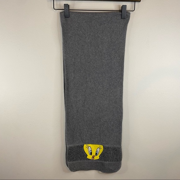 Vintage Accessories - Vintage 1999 Looney Tune Grey Tweety Scarf